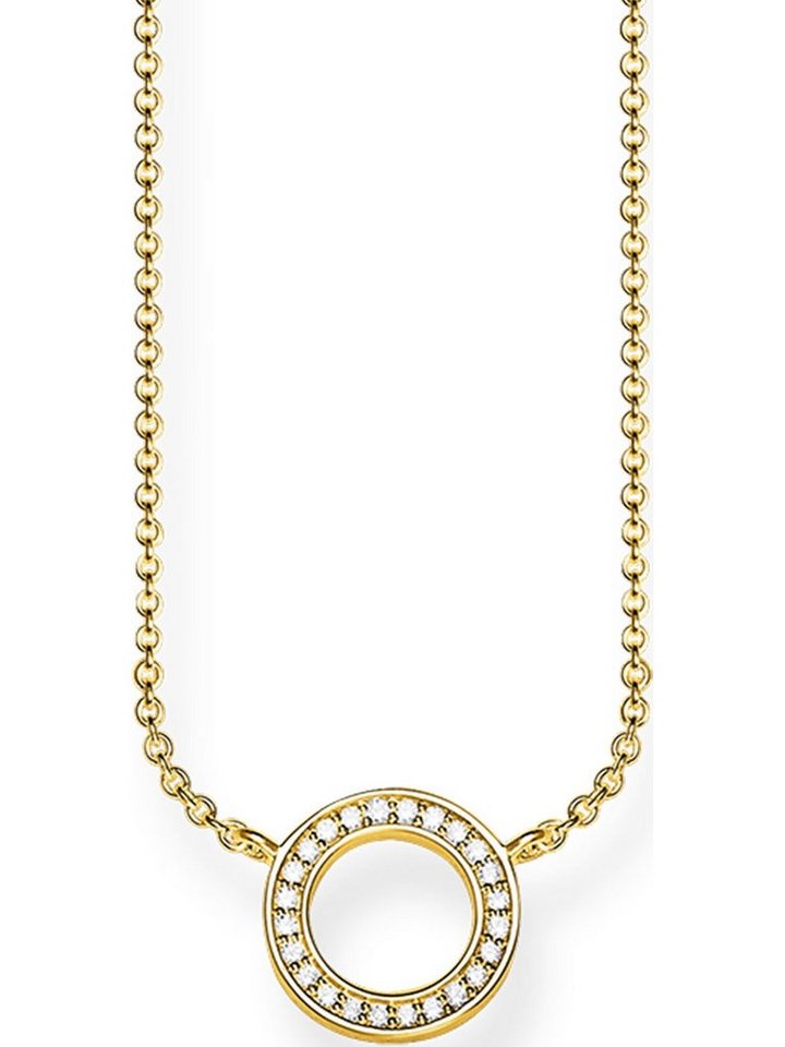 THOMAS SABO Silberkette Thomas Sabo Damen-Kette 925er Silber Farbstein von THOMAS SABO