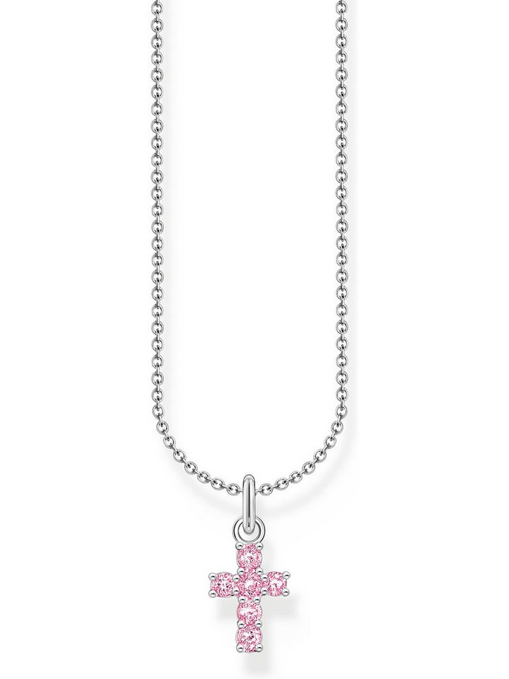 THOMAS SABO Silberkette Thomas Sabo Damen-Kette 925er Silber Zirkonia, Charming von THOMAS SABO