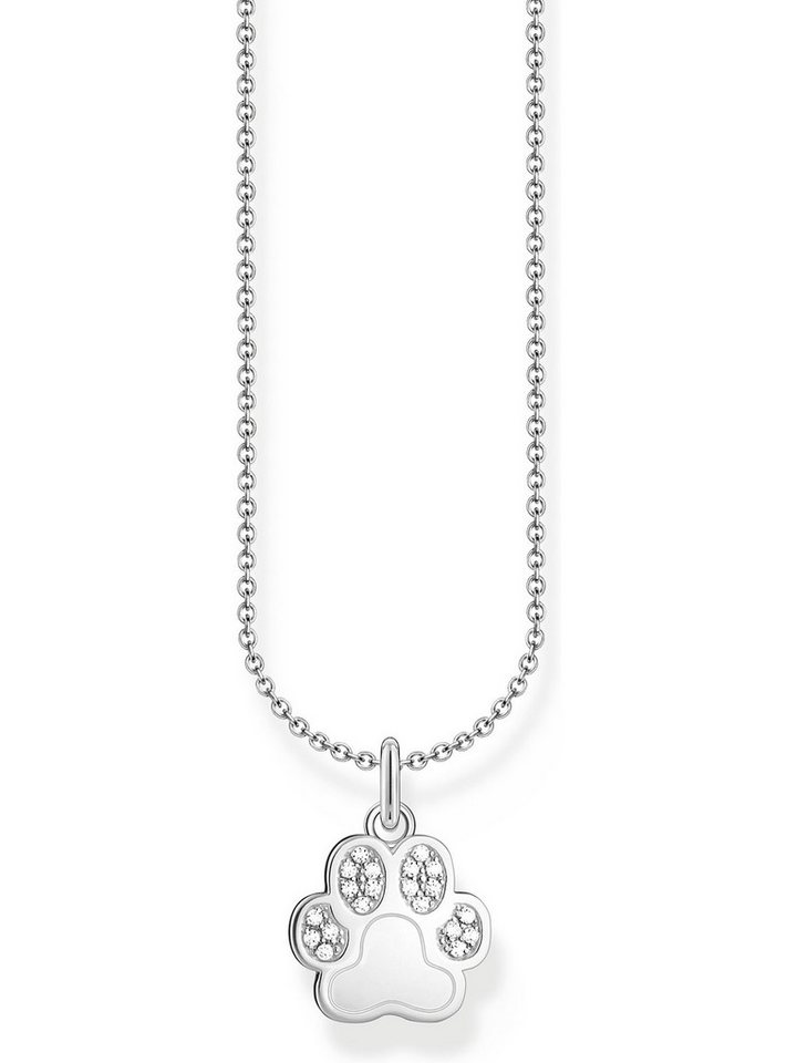 THOMAS SABO Silberkette Thomas Sabo Damen-Kette 925er Silber Zirkonia, Charming von THOMAS SABO