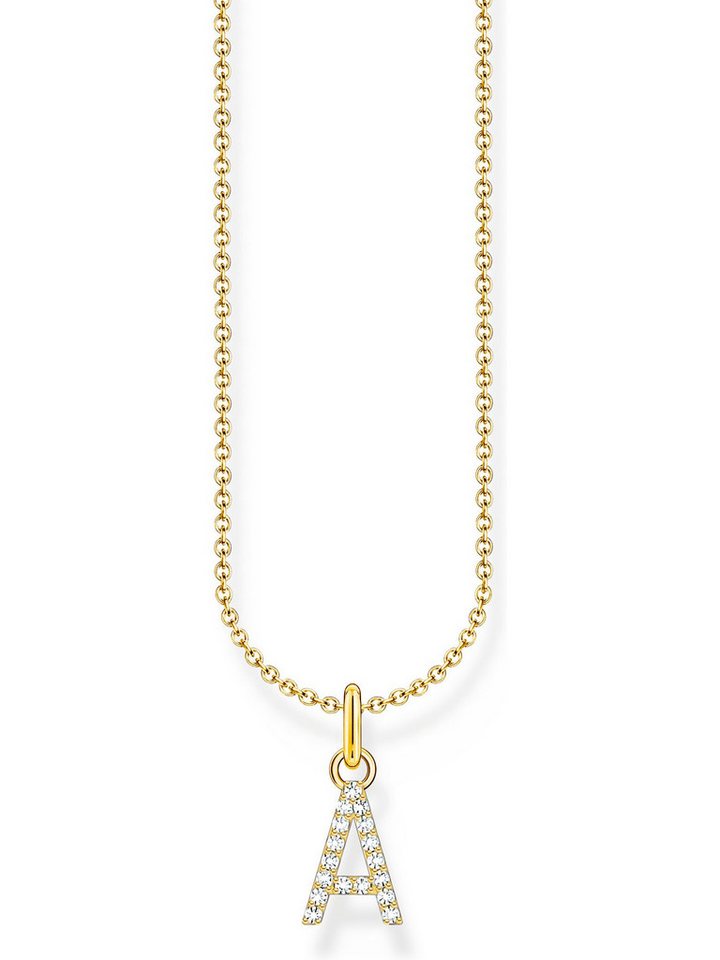 THOMAS SABO Silberkette Thomas Sabo Damen-Kette 925er Silber Zirkonia, Charming von THOMAS SABO