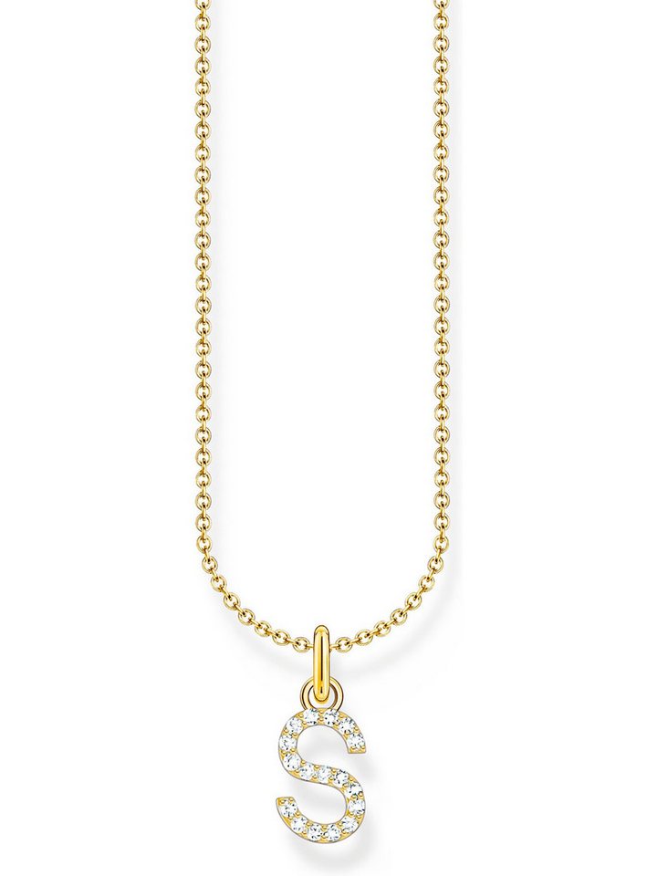 THOMAS SABO Silberkette Thomas Sabo Damen-Kette 925er Silber Zirkonia, Charming von THOMAS SABO