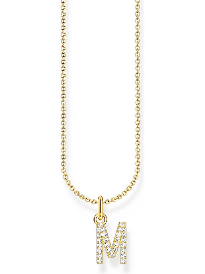THOMAS SABO Silberkette Thomas Sabo Damen-Kette 925er Silber Zirkonia, Charming von THOMAS SABO