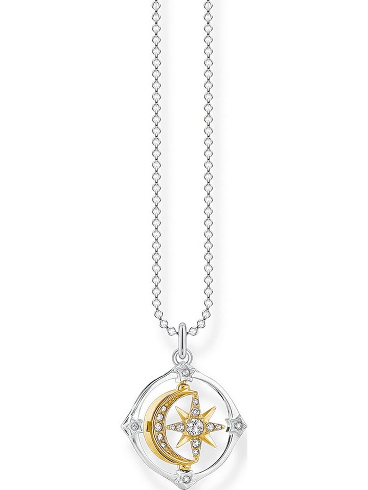THOMAS SABO Silberkette Thomas Sabo Damen-Kette 925er Silber Zirkonia von THOMAS SABO