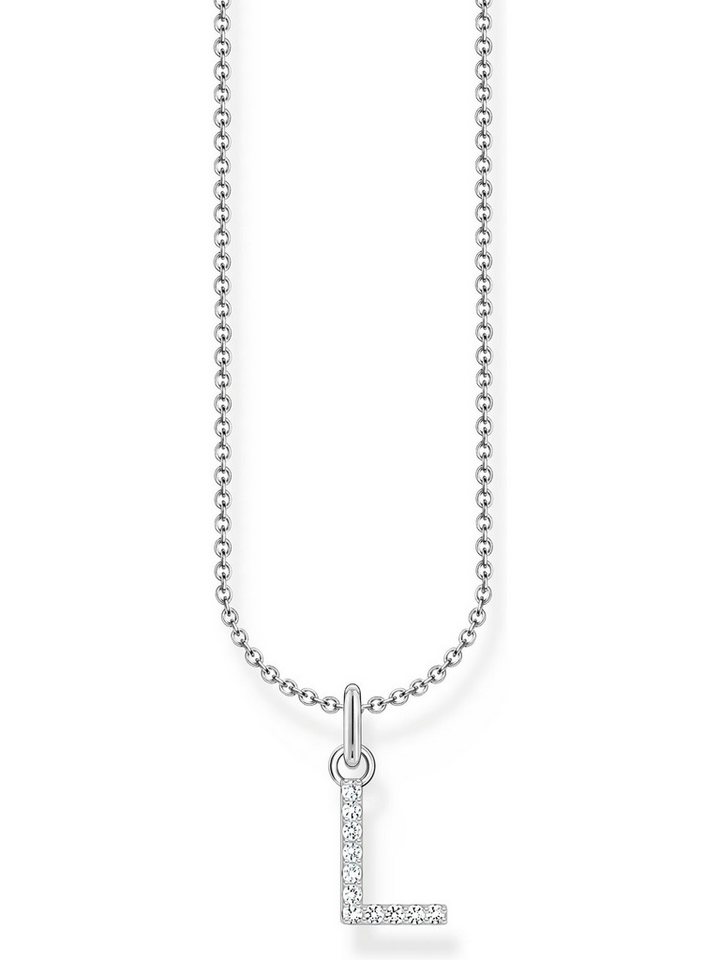 THOMAS SABO Silberkette Thomas Sabo Damen-Kette 925er Silber Zirkonia L, Charming von THOMAS SABO
