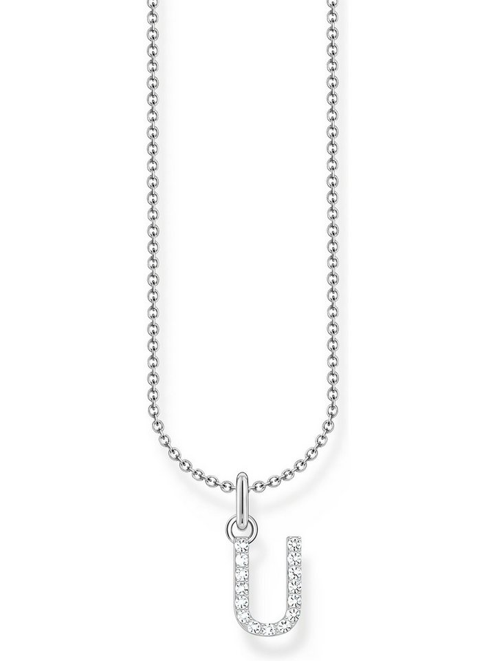 THOMAS SABO Silberkette Thomas Sabo Damen-Kette 925er Silber Zirkonia, Charming von THOMAS SABO