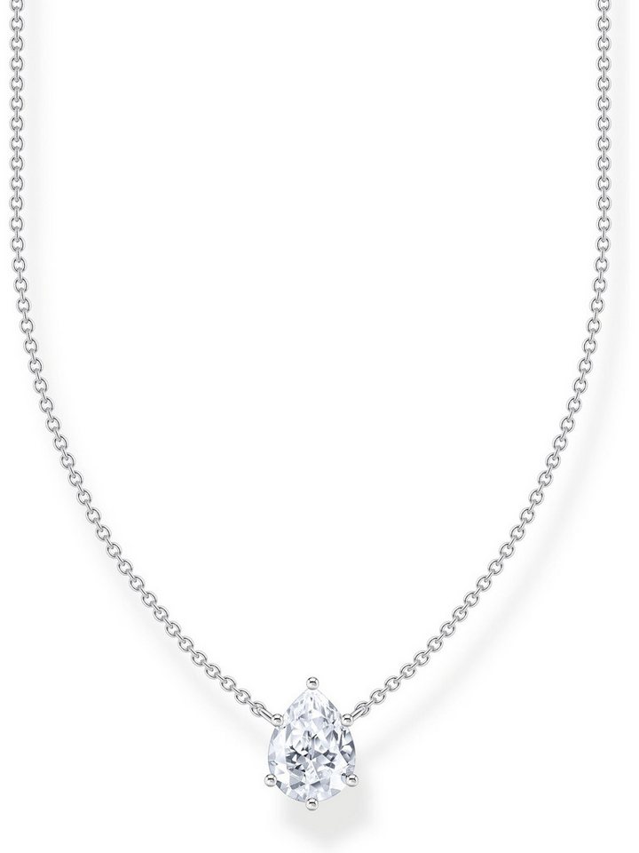THOMAS SABO Silberkette Thomas Sabo Damen-Kette 925er Silber Zirkonia von THOMAS SABO
