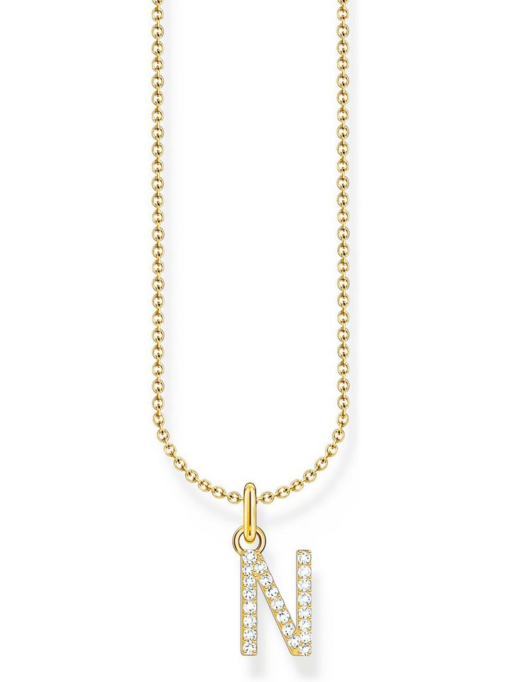 THOMAS SABO Silberkette Thomas Sabo Damen-Kette 925er Silber Zirkonia, Charming von THOMAS SABO