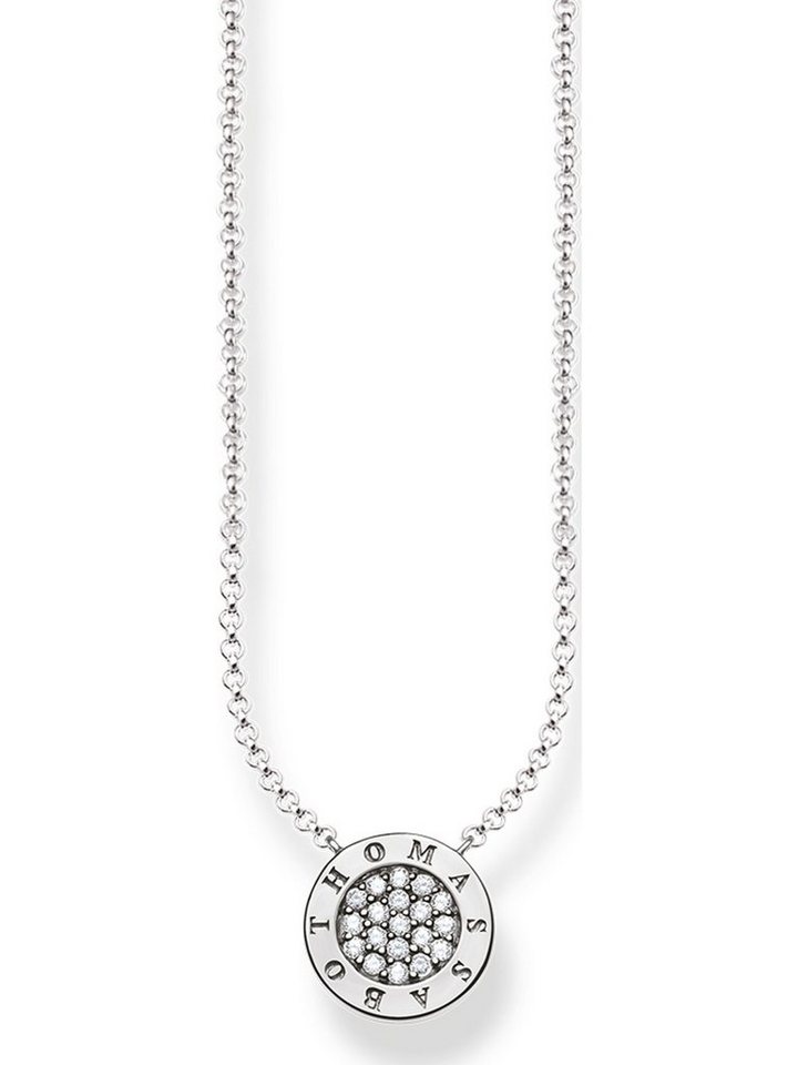 THOMAS SABO Silberkette Thomas Sabo Damen-Kette 925er Silber Zirkonia von THOMAS SABO