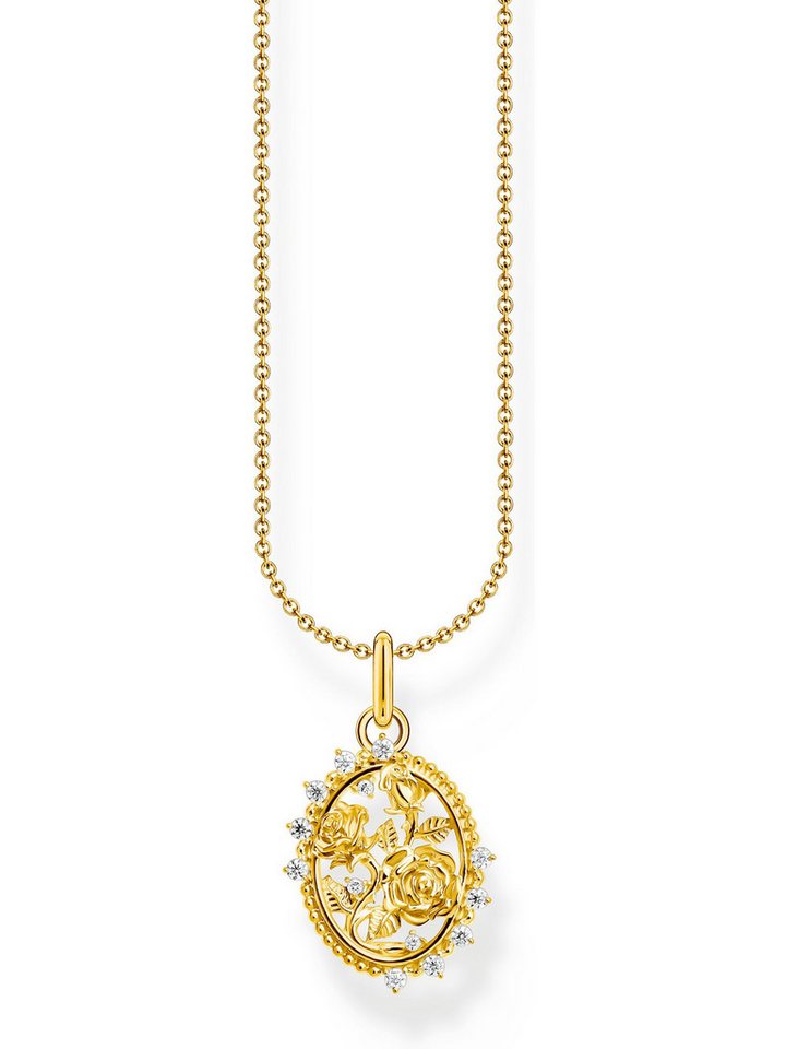 THOMAS SABO Silberkette Thomas Sabo Damen-Kette 925er Silber Zirkonia von THOMAS SABO