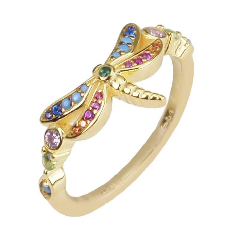 THOMAS SABO Silberring Damen goldfarben TR2383-315-7-54 Ringgröße 54 von THOMAS SABO