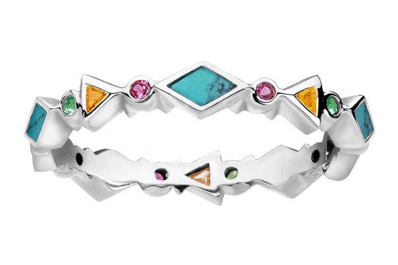 THOMAS SABO Silberring Farbige Steine THOMAS SABO Silberring Farbige Steine von THOMAS SABO