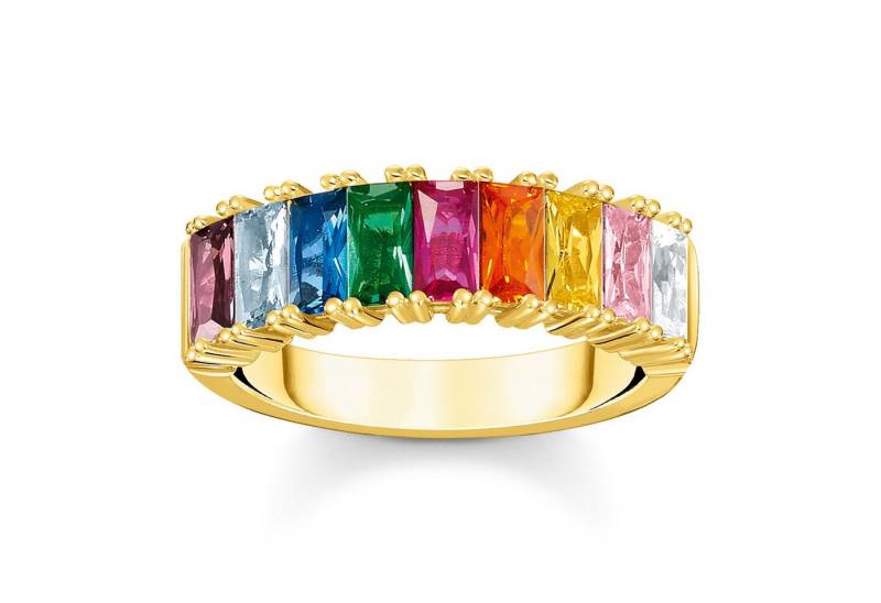 THOMAS SABO Silberring Damen-Goldfarben Bunte e von THOMAS SABO