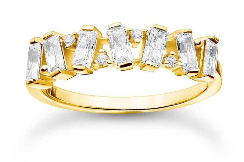 THOMAS SABO Silberring Goldfarbener für Weiße Steine THOMAS SABO Silberring Goldfarbener für Weiße Steine von THOMAS SABO