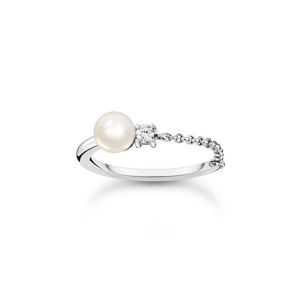 THOMAS SABO Silberring Ring Damen Süßwasserzuchtperle Silber TR2369-167-14 Gr. 52 von THOMAS SABO