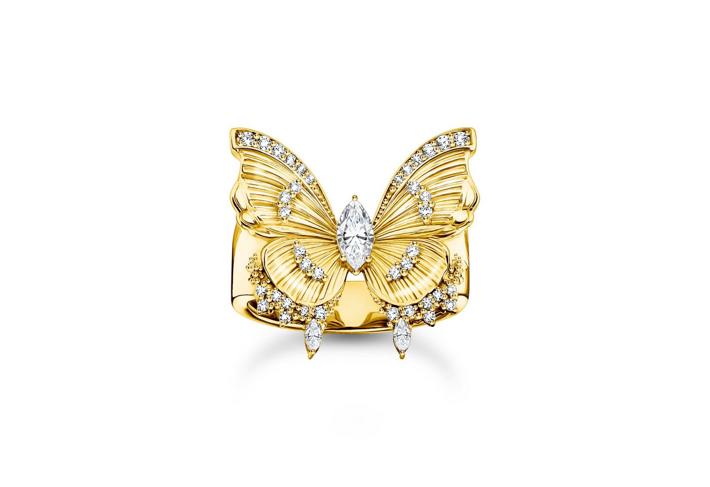 THOMAS SABO Silberring Thomas Sabo Cocktailring Schmetterling TR2495-414-14-58 von THOMAS SABO