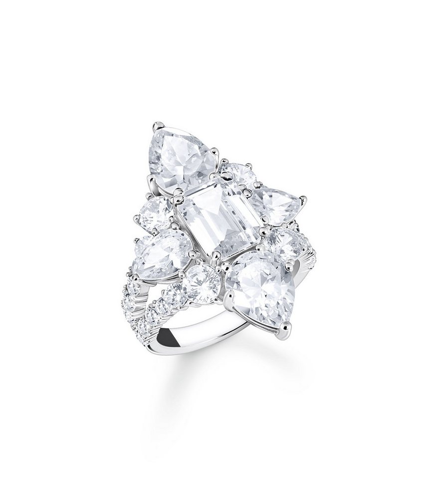 THOMAS SABO Silberring Thomas Sabo Cocktailring TR2441-051-14 Silber/Zirkonia von THOMAS SABO