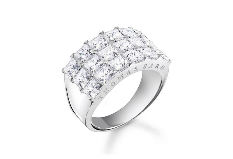 THOMAS SABO Silberring Damen-SilberWeiße e Pavé von THOMAS SABO