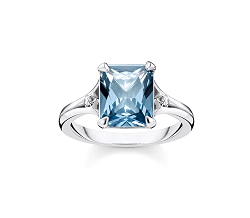 THOMAS SABO Ring blauer Stein mit Mond und Stern 925 Sterling Silber TR2297-644-1-48 THOMAS SABO Ring blauer Stein mit Mond und Stern 925 Sterling Silber TR2297-644-1-48 von THOMAS SABO