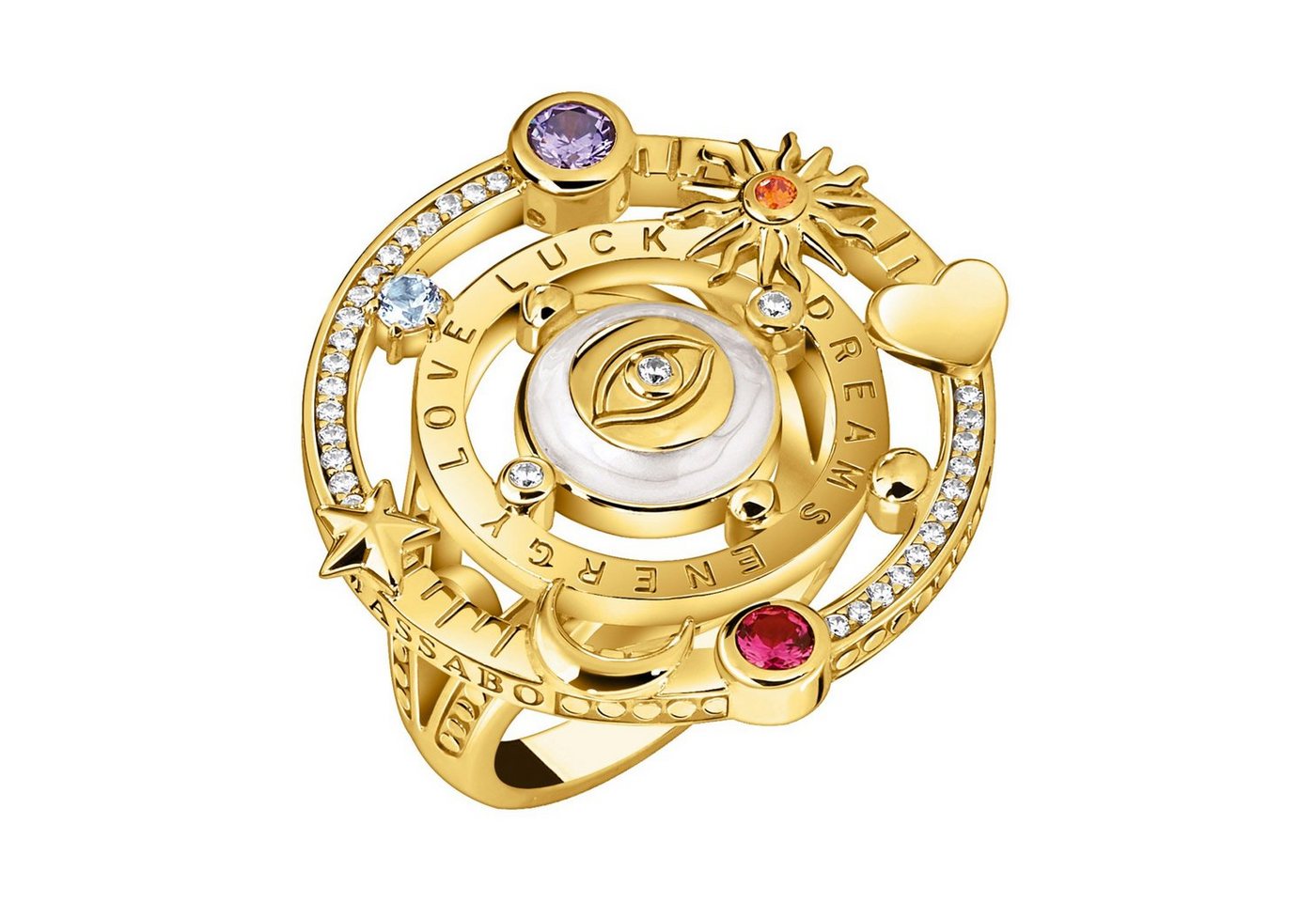 THOMAS SABO Silberring im Kosmischen Design Goldfarben THOMAS SABO Silberring im Kosmischen Design Goldfarben von THOMAS SABO