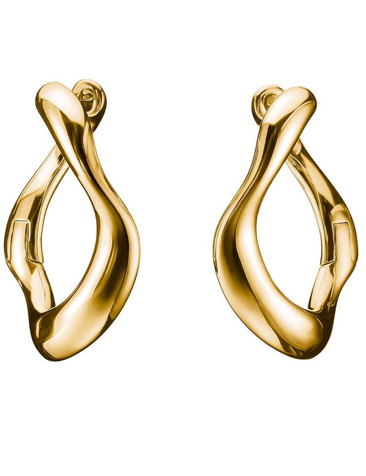 THOMAS SABO Single-Ohrstecker Thomas Sabo CR754-413-39 Creolen klein Natural Beauty vergoldet Damen von THOMAS SABO