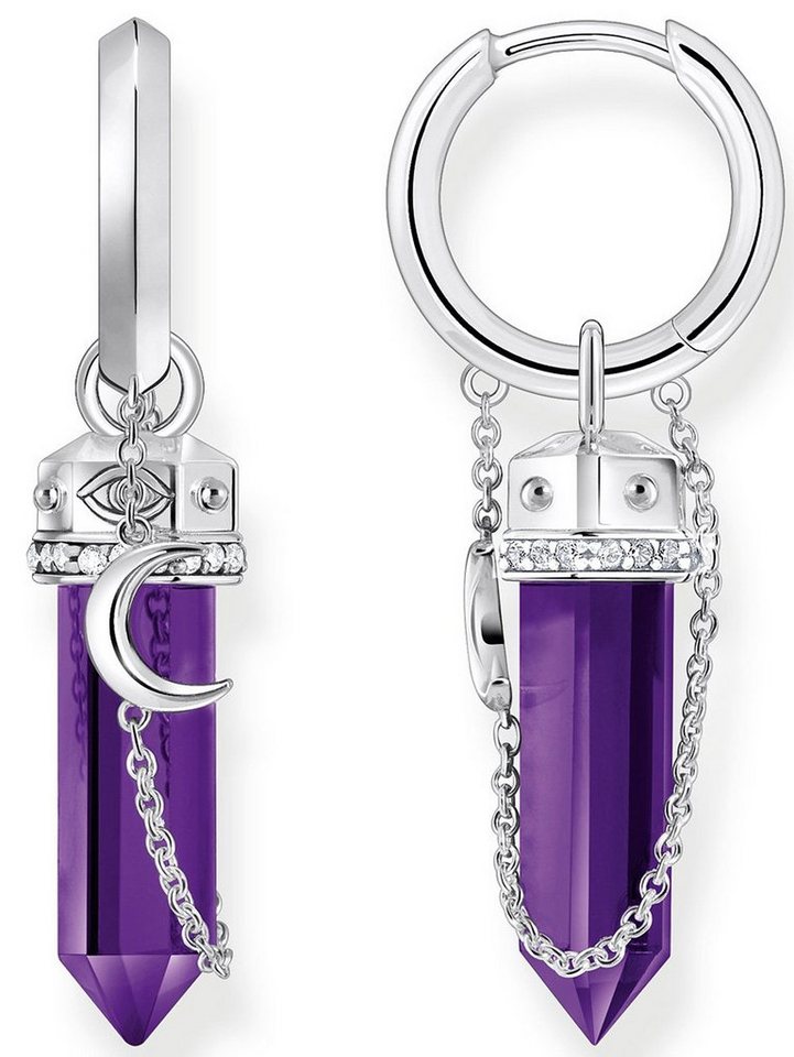 THOMAS SABO Single-Ohrstecker Thomas Sabo Creole mit imitiertem Amethyst CR722-643-13 von THOMAS SABO