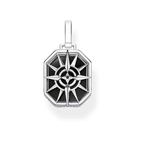 Thomas Sabo PE911-641-11 Rebel at Heart Ketten-Anhänger Kompas Stern Schwarz aus 925 Sterlingsilber geschwärzt mit Onyx und Zirkonia Thomas Sabo PE911-641-11 Rebel at Heart Ketten-Anhänger Kompas Stern Schwarz aus 925 Sterlingsilber geschwärzt mit Onyx und Zirkonia von THOMAS SABO