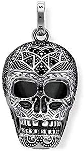 THOMAS SABO Unisex-Anhänger Silberner Maori Totenkopf 925 Silber Zirkonia weiß - PE752-643-11 von THOMAS SABO