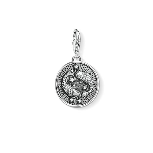 Thomas Sabo Damen Charm-Anhänger Sternzeichen Fische Charm Club 925 Sterling Silber 1639-643-21 von THOMAS SABO