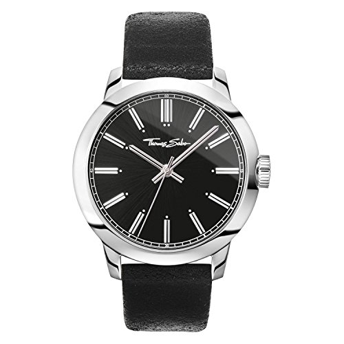 THOMAS SABO Unisex Erwachsene Analog Mechanik Uhr mit Leder Armband WA0312-203-203-46 THOMAS SABO Unisex Erwachsene Analog Mechanik Uhr mit Leder Armband WA0312-203-203-46 von THOMAS SABO
