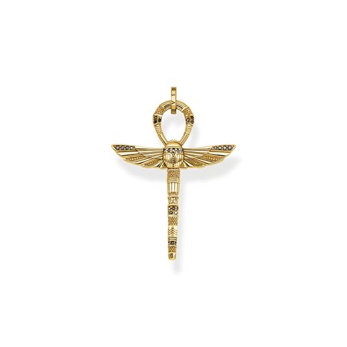 THOMAS SABO Unisex Kettenanhänger Ankh mit Skarabäus vergoldet 925 Sterlingsilber, 750 Gelbgold Vergoldung PE778-414-39 THOMAS SABO Unisex Kettenanhänger Ankh mit Skarabäus vergoldet 925 Sterlingsilber, 750 Gelbgold Vergoldung PE778-414-39 von THOMAS SABO
