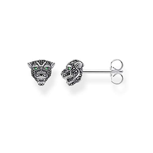 Thomas Sabo Unisex Ohrringe Ohrstecker Black Cat 925 Sterling Silber H2110-845-11 von THOMAS SABO