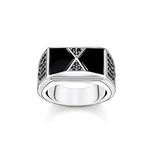 THOMAS SABO Unisex Ring Pyramidenform schwarz 925 Sterlingsilber, Geschwärzt TR2430-508-11 THOMAS SABO Unisex Ring Pyramidenform schwarz 925 Sterlingsilber, Geschwärzt TR2430-508-11 von THOMAS SABO
