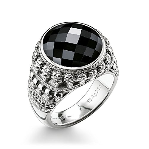 THOMAS SABO Unisex Ring Totenkopf 925Er Sterlingsilber, Geschwärzt TR2005-024-11 von THOMAS SABO