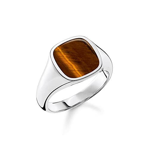 THOMAS SABO Unisex Ring klassisch Tigerauge 925 Sterlingsilber TR2332-045-2 THOMAS SABO Unisex Ring klassisch Tigerauge 925 Sterlingsilber TR2332-045-2 von THOMAS SABO