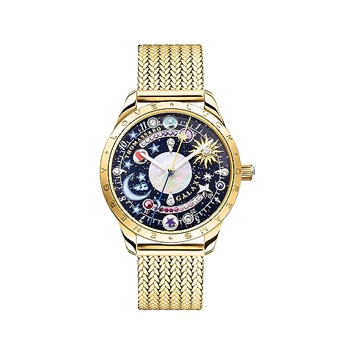 THOMAS SABO Uhr Cosmic Amulet mit Zifferblatt in Dunkelblau gelbgoldfarben Edelstahl, Edelstahl Gelbgoldfarben WA0403-264-207 von THOMAS SABO