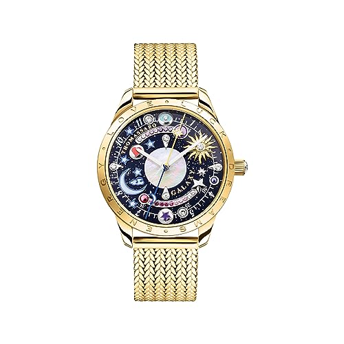 THOMAS SABO Unisex Uhr Cosmic Amulet mit Zifferblatt in Dunkelblau gelbgoldfarben Edelstahl, Edelstahl Gelbgoldfarben WA0403-264-207 von THOMAS SABO