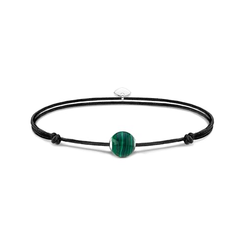 THOMAS SABO Damen Armband Karma Secret mit grünem Malachit Bead 925 Sterlingsilber, Nylon A2105-475-6 THOMAS SABO Damen Armband Karma Secret mit grünem Malachit Bead 925 Sterlingsilber, Nylon A2105-475-6 von THOMAS SABO