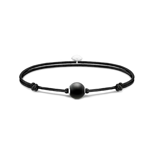 THOMAS SABO Damen Armband Karma Secret mit schwarzem Obsidian Bead mattiert 925 Sterlingsilber, Nylon A2101-172-11 THOMAS SABO Damen Armband Karma Secret mit schwarzem Obsidian Bead mattiert 925 Sterlingsilber, Nylon A2101-172-11 von THOMAS SABO