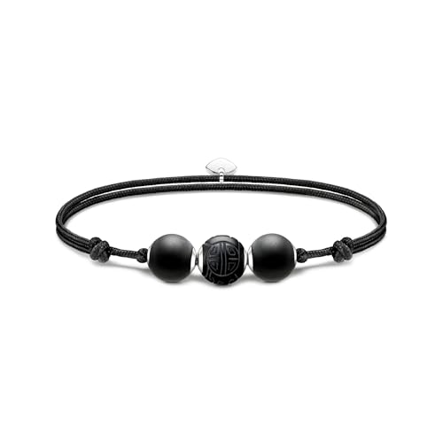 THOMAS SABO Damen Armband Karma Secret mit schwarzen Obsidian Beads mattiert 925 Sterlingsilber, Nylon A2107-172-11 THOMAS SABO Damen Armband Karma Secret mit schwarzen Obsidian Beads mattiert 925 Sterlingsilber, Nylon A2107-172-11 von THOMAS SABO