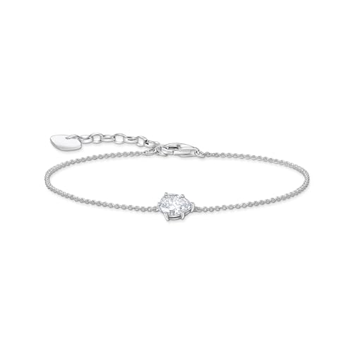 Thomas Sabo Armband mit pinkfarbenem Zirkonia-Tropfen 925 Sterlingsilber A2159-051-14 von THOMAS SABO