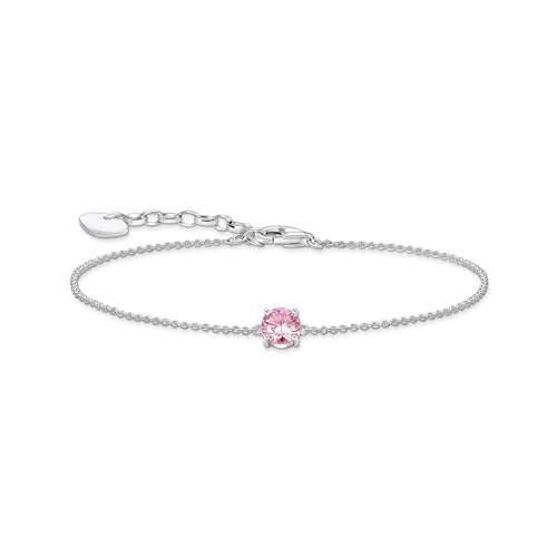 Thomas Sabo Armband mit weißem Zirkonia-Anhänger vergoldetes Silber A2156-051-9 von THOMAS SABO