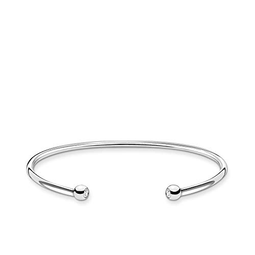 Thomas Sabo Armreif Kugeln mit Stein 925 Sterling Silber AR103-051-14-L17,5 von THOMAS SABO