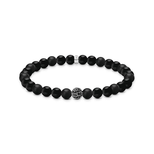 Thomas Sabo Bead-Armband Obsidian Recyceltes 925 Silber, geschw. A2194-705-11-L19 von THOMAS SABO