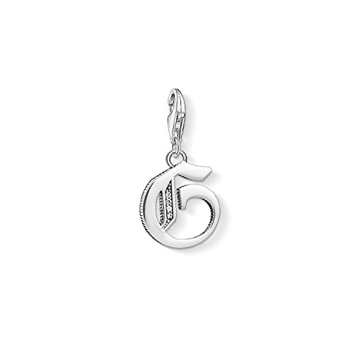 Thomas Sabo Damen-Charm-Anhänger G Buchstabe Silber Charm Club 925 Sterling Silber 1587-643-21 von THOMAS SABO