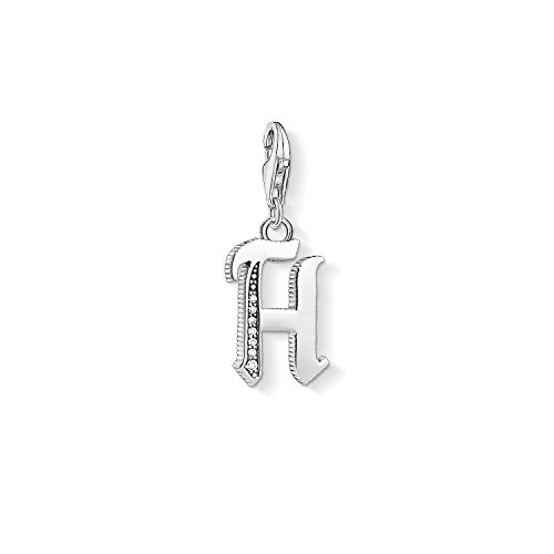 Thomas Sabo Damen-Charm-Anhänger H Buchstabe Silber Charm Club 925 Sterling Silber 1588-643-21 von THOMAS SABO