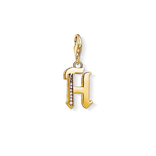 Thomas Sabo Damen-Charm-Anhänger H Buchstabe Gold Charm Club 925 Sterling Silber 1614-414-39 Thomas Sabo Damen-Charm-Anhänger H Buchstabe Gold Charm Club 925 Sterling Silber 1614-414-39 von THOMAS SABO