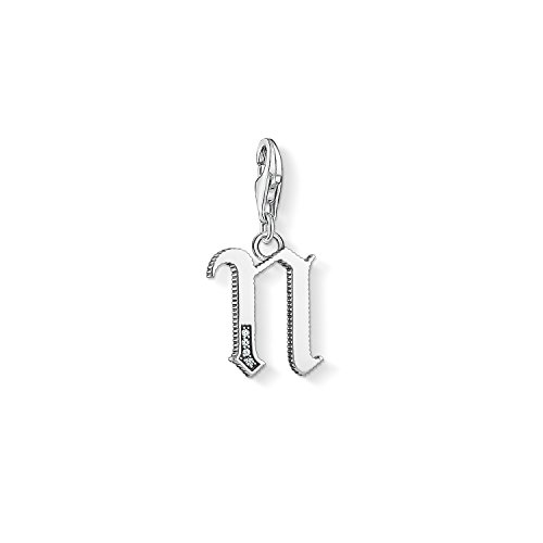 Thomas Sabo Damen-Charm-Anhänger N Buchstabe Silber Charm Club 925 Sterling Silber 1594-643-21 von THOMAS SABO