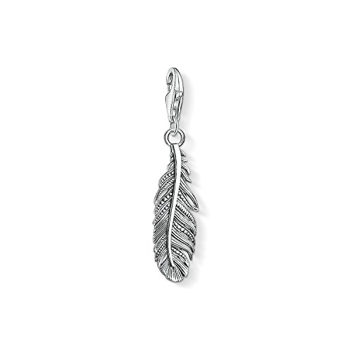 Thomas Sabo Unisex Charm-Anhänger Feder Geschwärzt 925 Sterling Silber 1559-637-21 Thomas Sabo Unisex Charm-Anhänger Feder Geschwärzt 925 Sterling Silber 1559-637-21 von THOMAS SABO