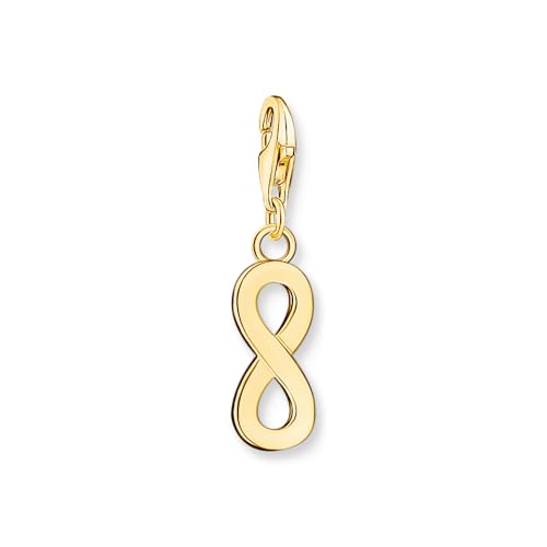 THOMAS SABO Charm-Anhänger Unendlichkeitszeichen 18 Karat vergoldetes Silber 1990-413-39 von THOMAS SABO