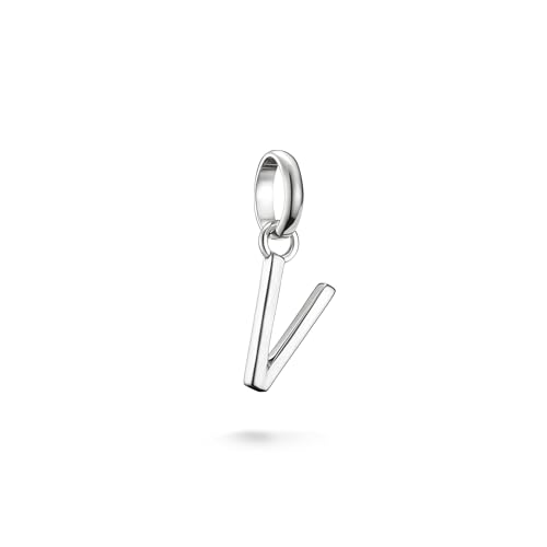 Thomas Sabo Charm Club Connect Charm-Anhänger Buchstabe V Recyceltes 925 Silber CC1228-001-21 von THOMAS SABO